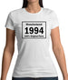 Manufactured 1994 - 100% Original Parts Womens T-Shirt