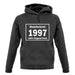 Manufactured 1997 - 100% Original Parts unisex hoodie