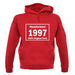 Manufactured 1997 - 100% Original Parts unisex hoodie