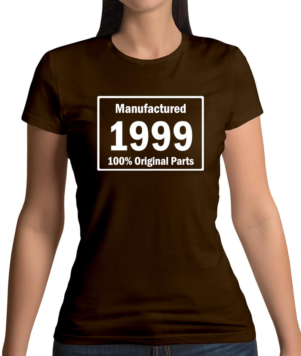 Manufactured 1999 - 100% Original Parts Womens T-Shirt