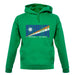 Marshall Islands  Barcode Style Flag unisex hoodie
