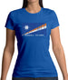 Marshall Islands  Barcode Style Flag Womens T-Shirt