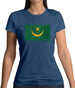 Mauritania Grunge Style Flag Womens T-Shirt