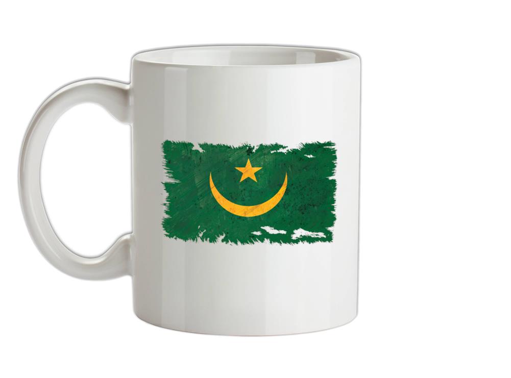 Mauritania Grunge Style Flag Ceramic Mug