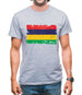 Mauritius Grunge Style Flag Mens T-Shirt