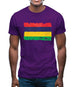 Mauritius Grunge Style Flag Mens T-Shirt