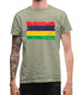 Mauritius Grunge Style Flag Mens T-Shirt