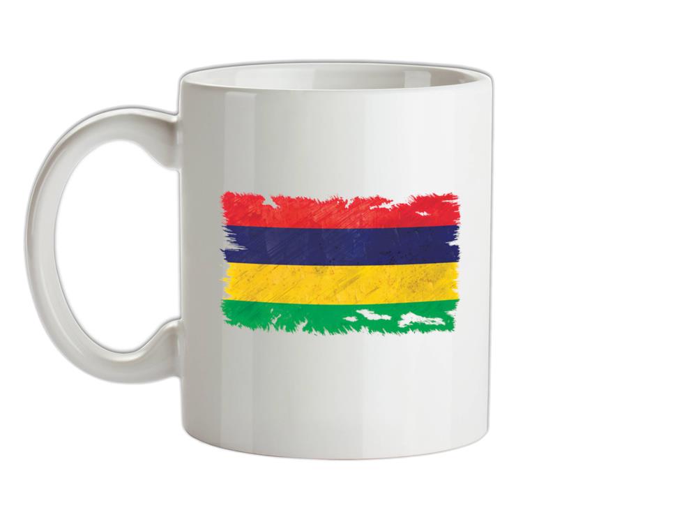 Mauritius Grunge Style Flag Ceramic Mug