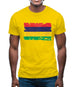 Mauritius Grunge Style Flag Mens T-Shirt