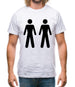 Men Men Toilet Sign Mens T-Shirt