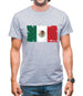 Mexico Grunge Style Flag Mens T-Shirt