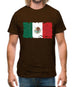 Mexico Grunge Style Flag Mens T-Shirt