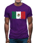 Mexico Grunge Style Flag Mens T-Shirt