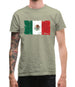 Mexico Grunge Style Flag Mens T-Shirt