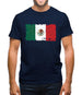 Mexico Grunge Style Flag Mens T-Shirt