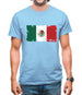 Mexico Grunge Style Flag Mens T-Shirt