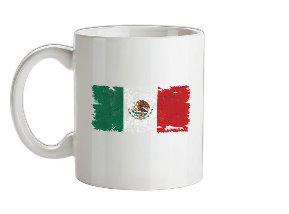 Mexico Grunge Style Flag Ceramic Mug