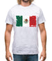 Mexico Grunge Style Flag Mens T-Shirt