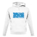 Micronesia Grunge Style Flag unisex hoodie