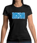 Micronesia Grunge Style Flag Womens T-Shirt