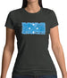 Micronesia Grunge Style Flag Womens T-Shirt