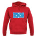 Micronesia Grunge Style Flag unisex hoodie