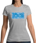 Micronesia Grunge Style Flag Womens T-Shirt