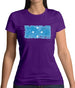 Micronesia Grunge Style Flag Womens T-Shirt