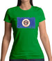 Minnesota Grunge Style Flag Womens T-Shirt