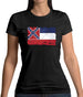 Mississippi Grunge Style Flag Womens T-Shirt