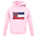 Mississippi Grunge Style Flag unisex hoodie