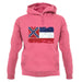 Mississippi Grunge Style Flag unisex hoodie