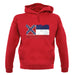 Mississippi Grunge Style Flag unisex hoodie