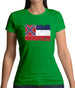 Mississippi Grunge Style Flag Womens T-Shirt