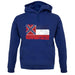 Mississippi Grunge Style Flag unisex hoodie