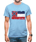 Mississippi Grunge Style Flag Mens T-Shirt