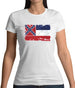 Mississippi Grunge Style Flag Womens T-Shirt