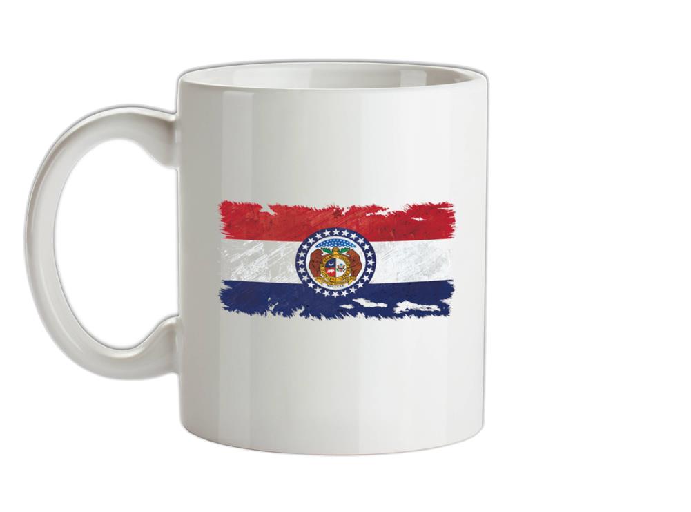 Missouri Grunge Style Flag Ceramic Mug