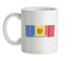 Moldova Barcode Style Flag Ceramic Mug