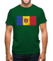 Moldova Grunge Style Flag Mens T-Shirt