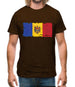 Moldova Grunge Style Flag Mens T-Shirt