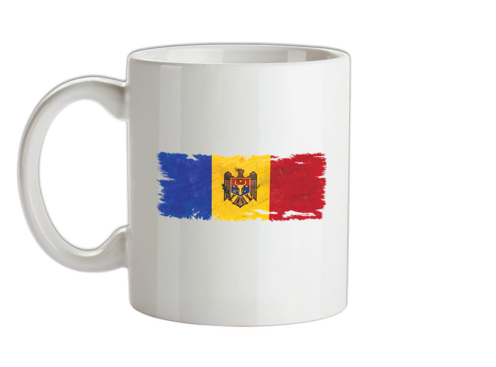 Moldova Grunge Style Flag Ceramic Mug