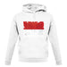 Monaco Grunge Style Flag unisex hoodie