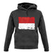 Monaco Grunge Style Flag unisex hoodie