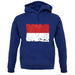 Monaco Grunge Style Flag unisex hoodie