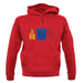 Mongolia Grunge Style Flag unisex hoodie