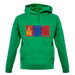 Mongolia Grunge Style Flag unisex hoodie