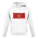 Montenegro Grunge Style Flag unisex hoodie