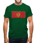 Montenegro Grunge Style Flag Mens T-Shirt