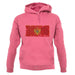 Montenegro Grunge Style Flag unisex hoodie